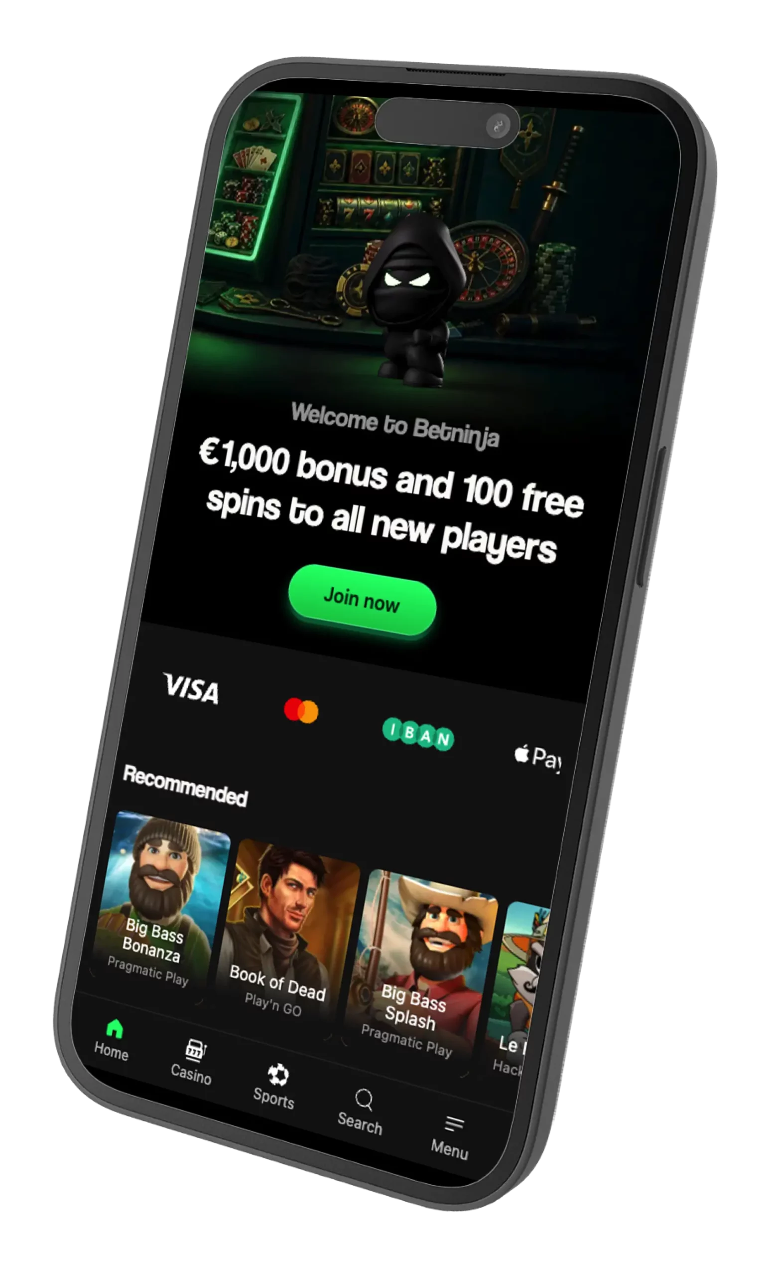 BetNinja mobile access on iOS and Android