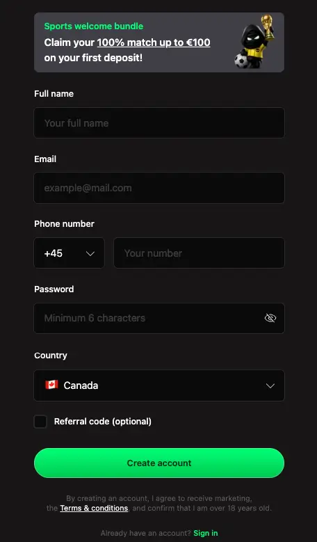 BetNinja secure mobile account access